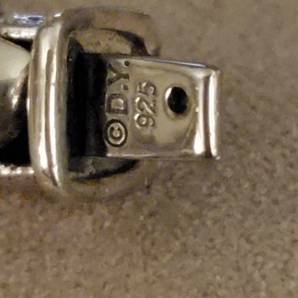 David Yurman Silver and Black Bracelet